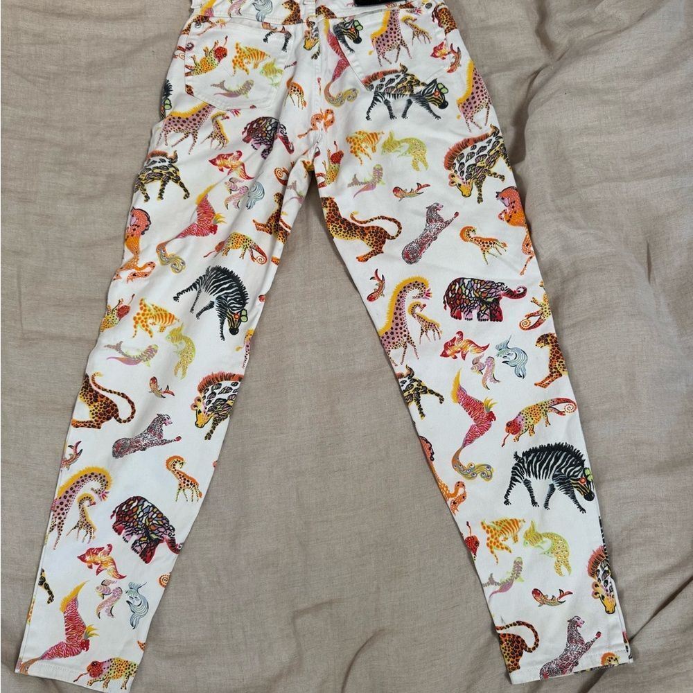 Rare Versace 1990s Fantasy Animal Print Jeans - Picture 9 of 13